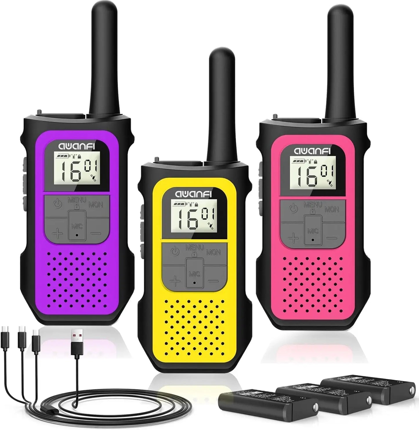 AWANFI Long-Range Walkie Talkies for Adults and Kids VOX