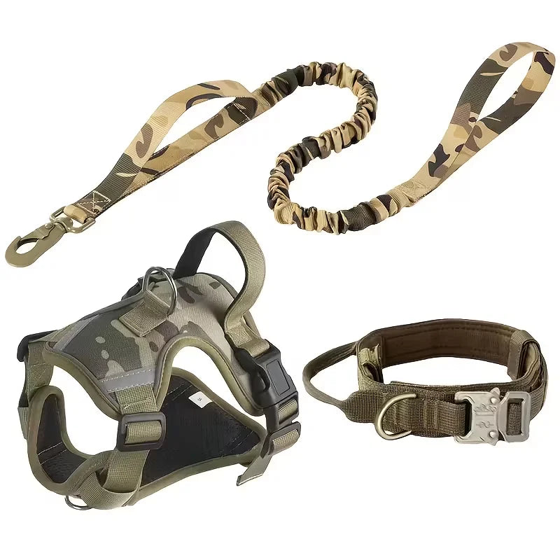 Heavy-Duty Dog Harness With Anti-Slip Padding And Front Connector