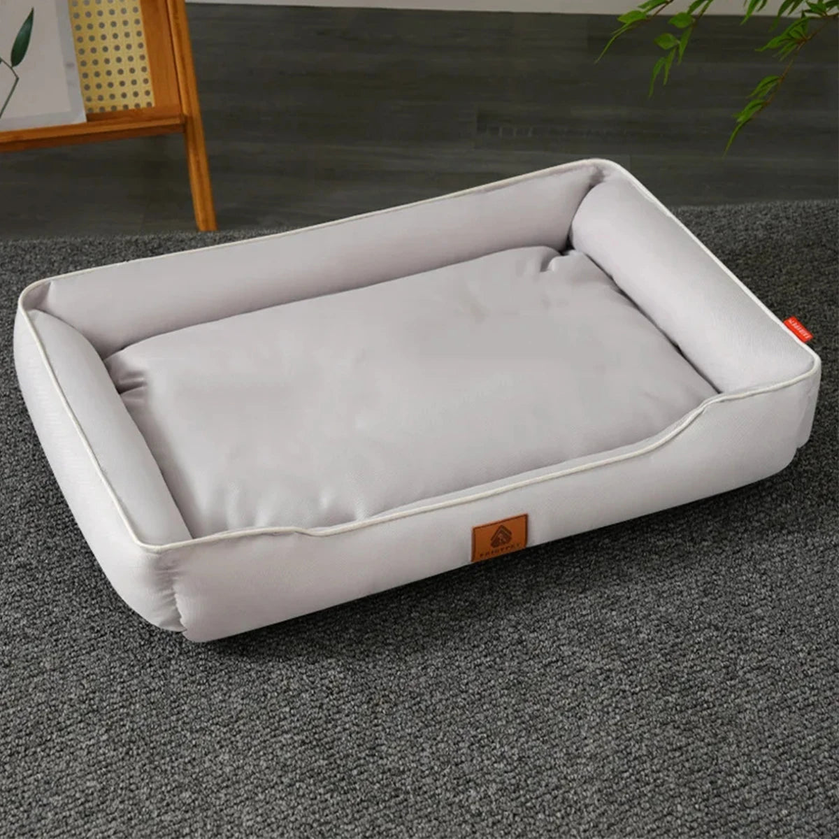 Square Four Season Large Dog Bed Waterproof Sofa Style Bite Resistant