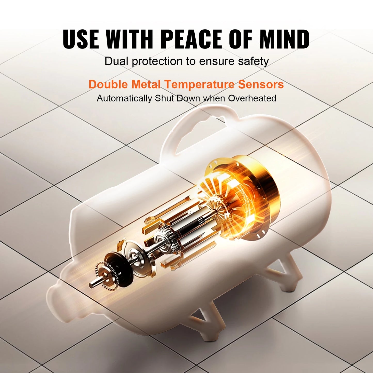 SucceBuy 2000W Professional Dog Blow Dryer With Precision Adjustable Speed