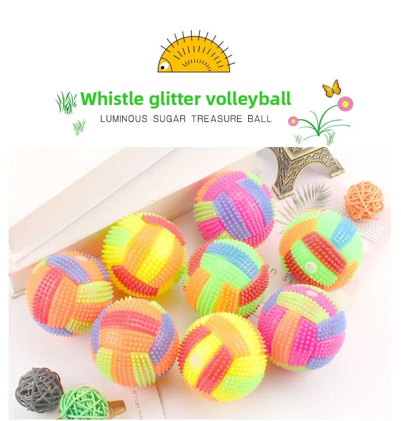 Glowing LED Ball Dog Toy for Puppies and Cats Interactive