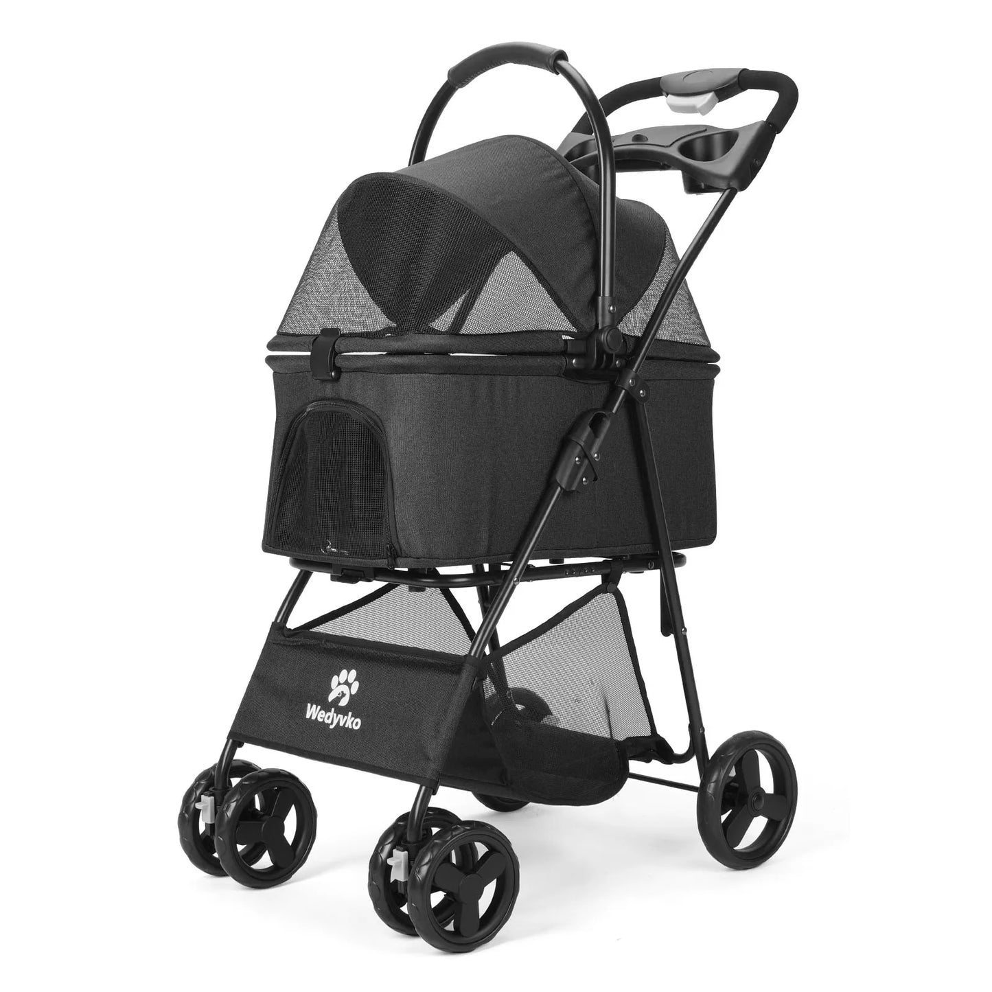 3 In 1 Pet Stroller Removable Carrier All Terrain Waterproof