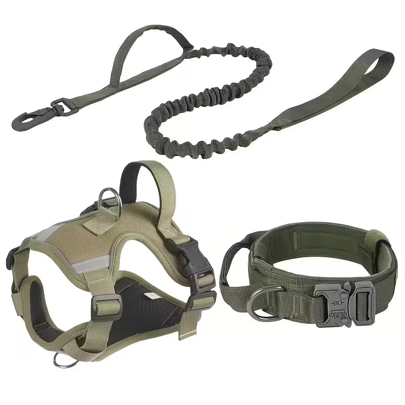 Heavy-Duty Dog Harness With Anti-Slip Padding And Front Connector