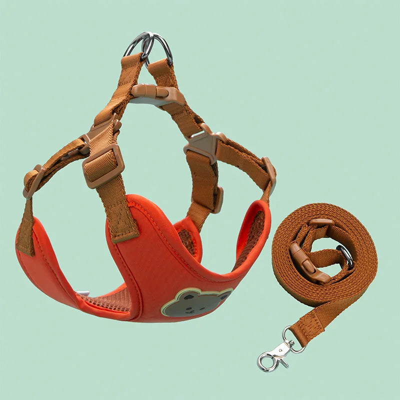 Breathable Dog Harness And Leash Set For Dogs And Cats