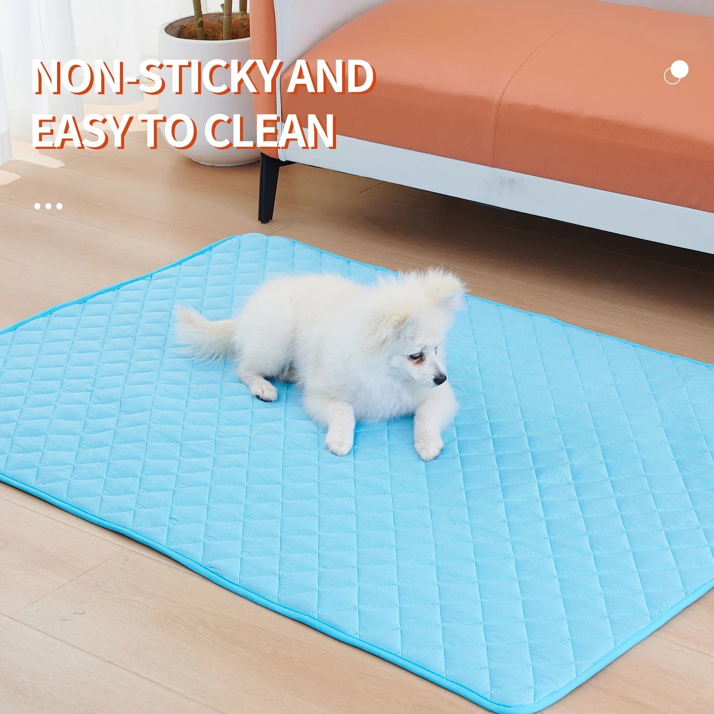 Dog Cooling Bed Mat Breathable Washable Pet Pad For Home