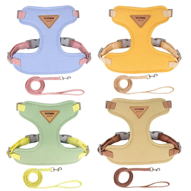 Breathable Puppy Harness And Leash Set For Dogs Cats