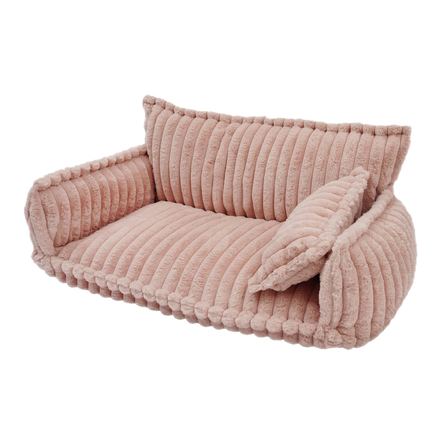 Pet Couch With Removable Washable Cover Plush Bed For Cats And Dogs