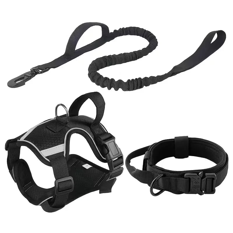 Heavy-Duty Dog Harness With Anti-Slip Padding And Front Connector