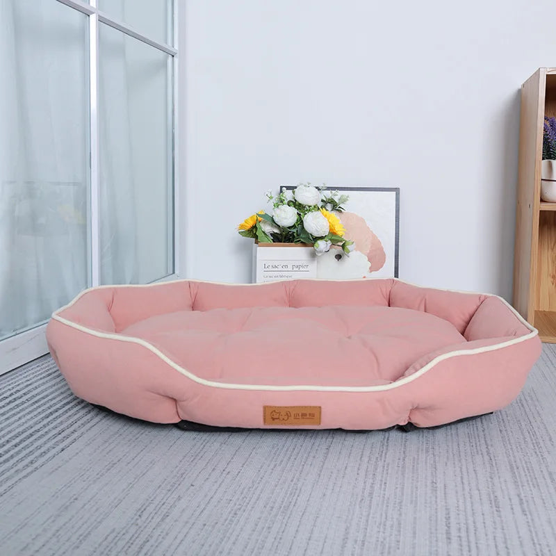 Pet Corduroy Sofa Bed Dogs Cats Cushion Mat Cozy Deluxe