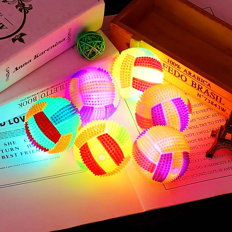 Glowing LED Ball Dog Toy for Puppies and Cats Interactive