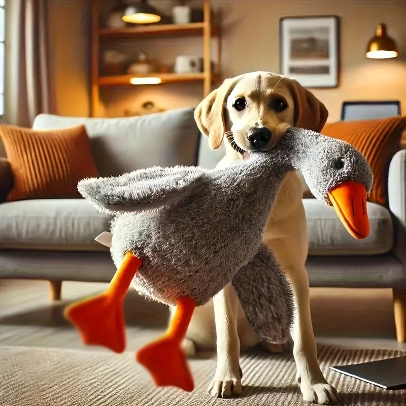 Soft Colorful Duck Plush Toy for Cats and Dogs Comfort