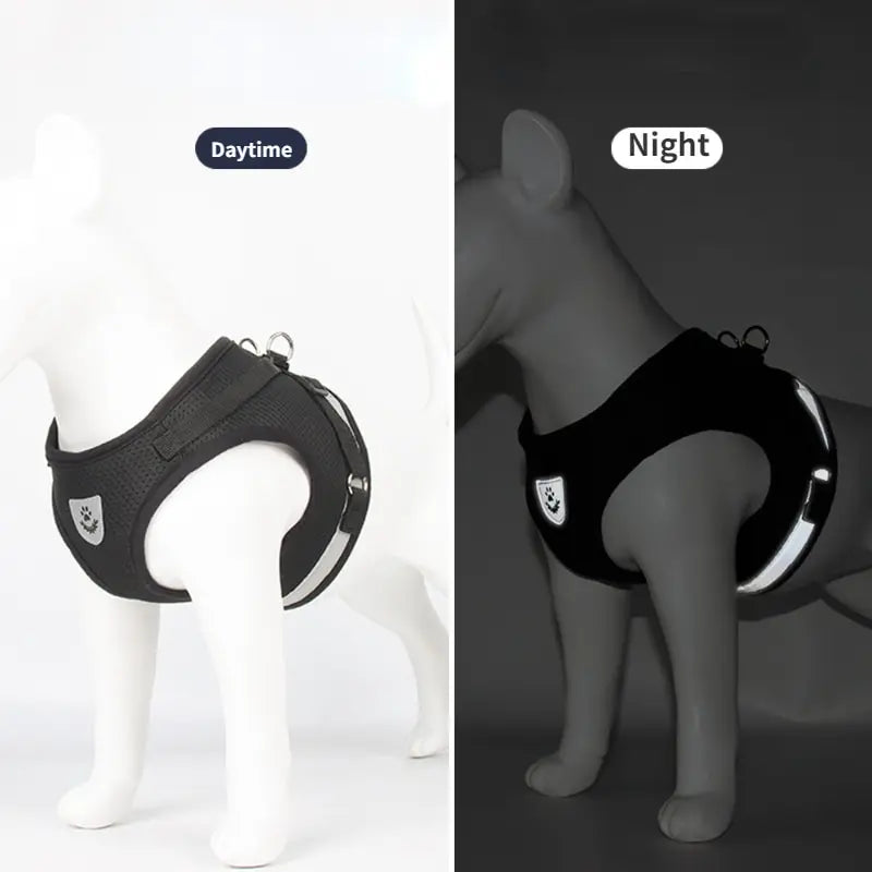 Pet Mesh Reflective Undershirt Harnesses Adjustable Dog Harness