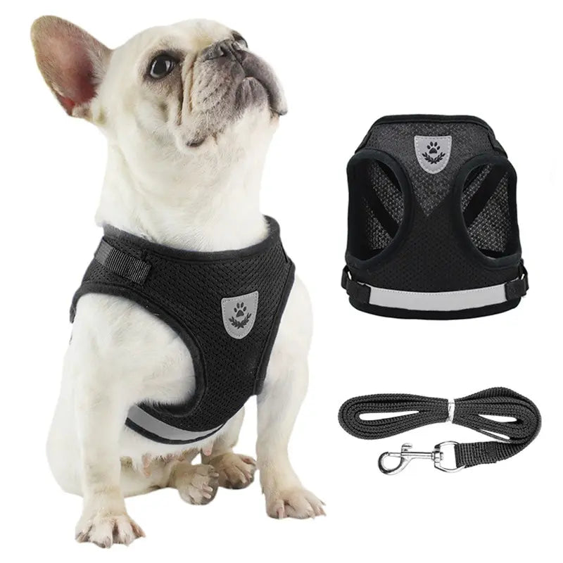 Pet Mesh Reflective Undershirt Harnesses Adjustable Dog Harness