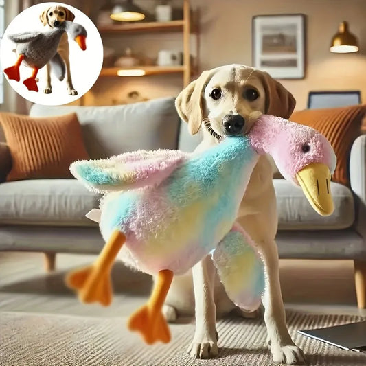 Soft Colorful Duck Plush Toy for Cats and Dogs Comfort