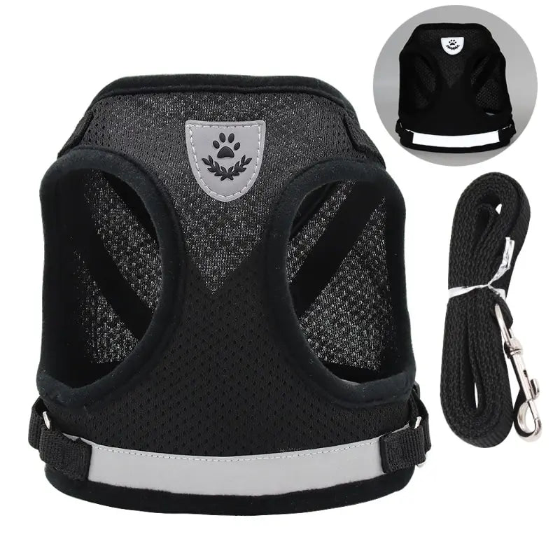 Pet Mesh Reflective Undershirt Harnesses Adjustable Dog Harness