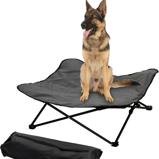 Raised Dog Bed Portable Pet Cot Travel Camping Gear
