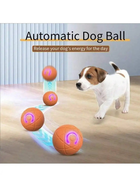 Automatic Dog Ball Toy Vibrating Interactive Moving Ball USB Rechargeable