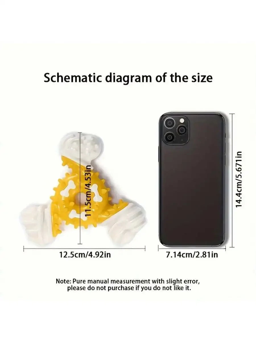 Durable Dog Chew Toy For Teeth Cleaning With Interactive Puzzle