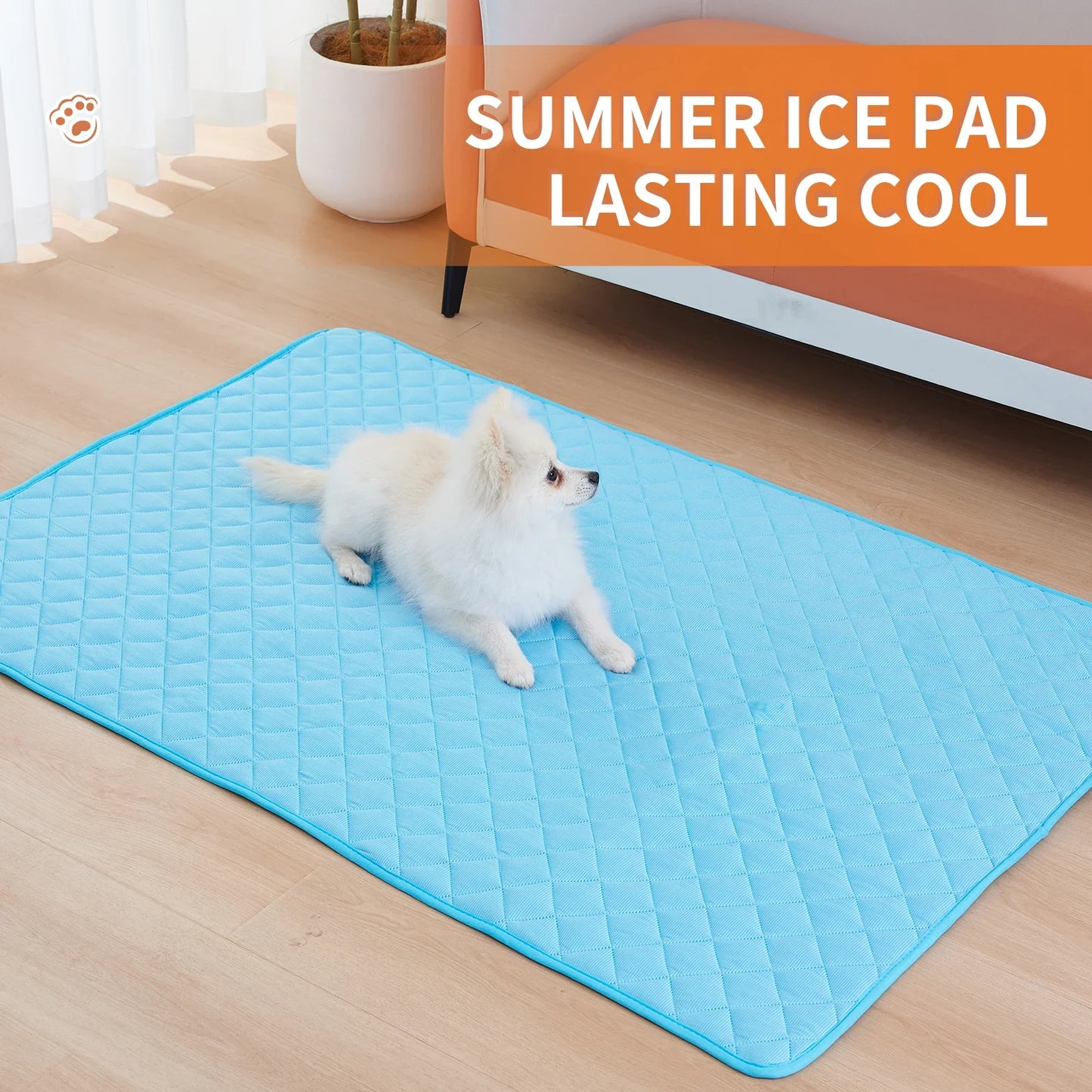 Dog Cooling Bed Mat Breathable Washable Pet Pad For Home