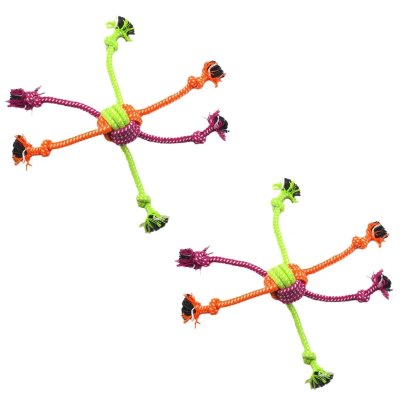 Durable Dog Rope Toy for Teeth Cleaning and Interactive Chewing