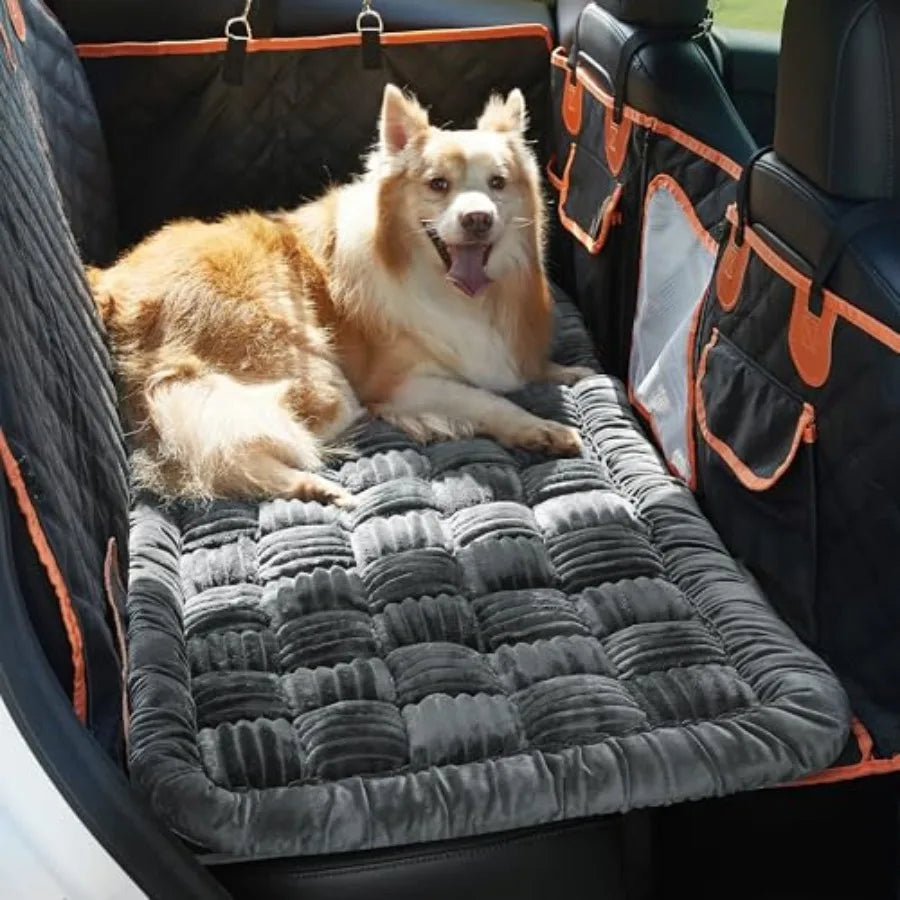 Backseat Pet Bed Mat for Car Non Slip Travel Dog Seat Cover