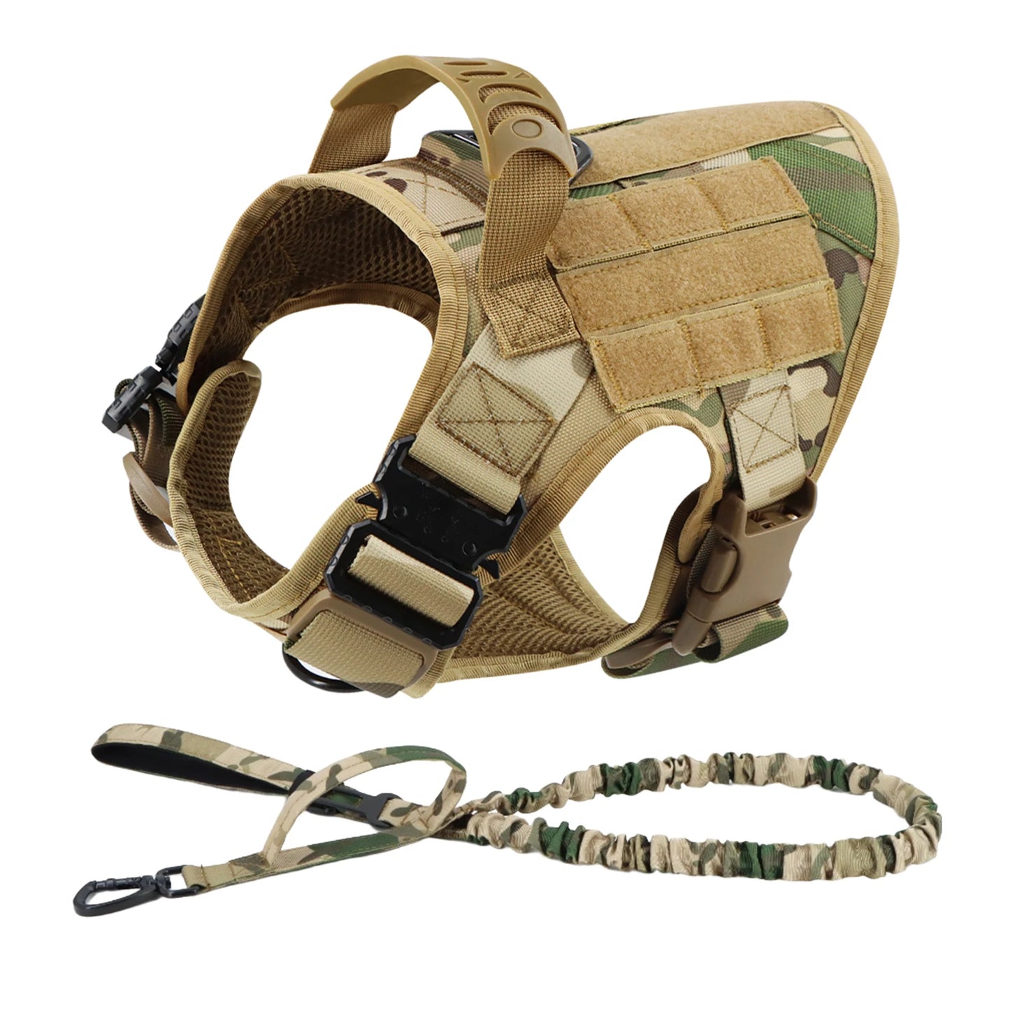 Military Tactical Dog Harness Leash Set For Malinois