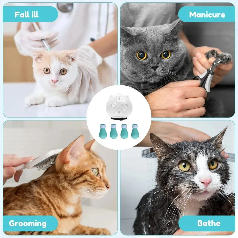 Cat Muzzle Hood Breathable Helmet With Anti Bite Licking Shoes