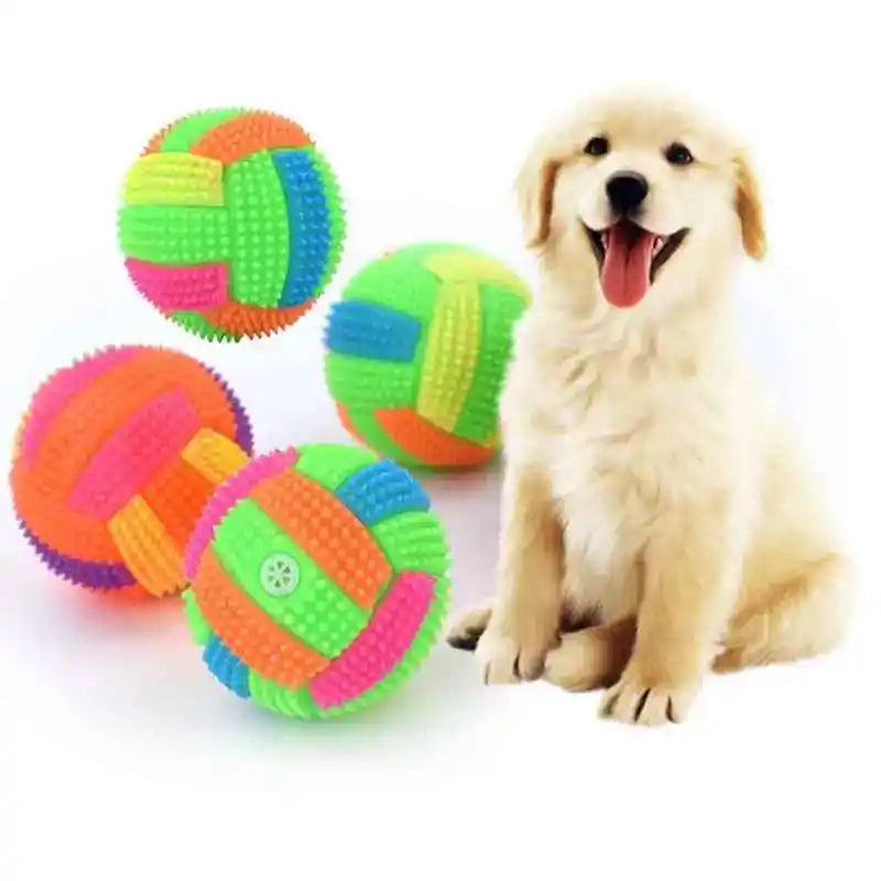 Glowing LED Ball Dog Toy for Puppies and Cats Interactive