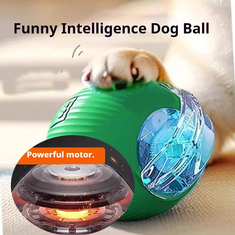 Interactive Dog Ball Toy Automatic Rolling Rechargeable