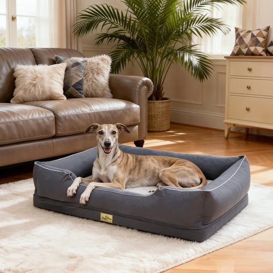 BINGOPAW Orthopedic Dog Bed With Foam Base And Waterproof Lining