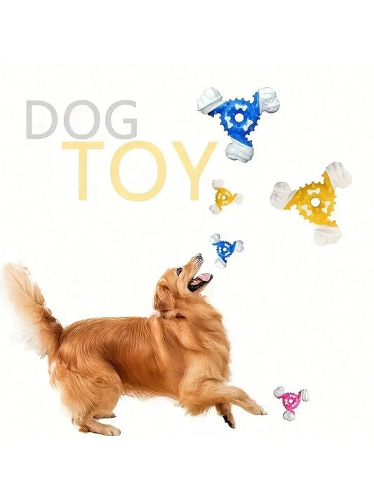 Durable Dog Chew Toy For Teeth Cleaning With Interactive Puzzle