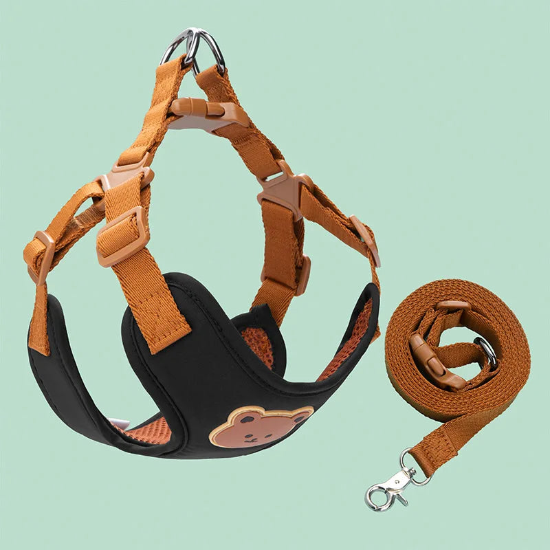 Breathable Dog Harness And Leash Set For Dogs And Cats