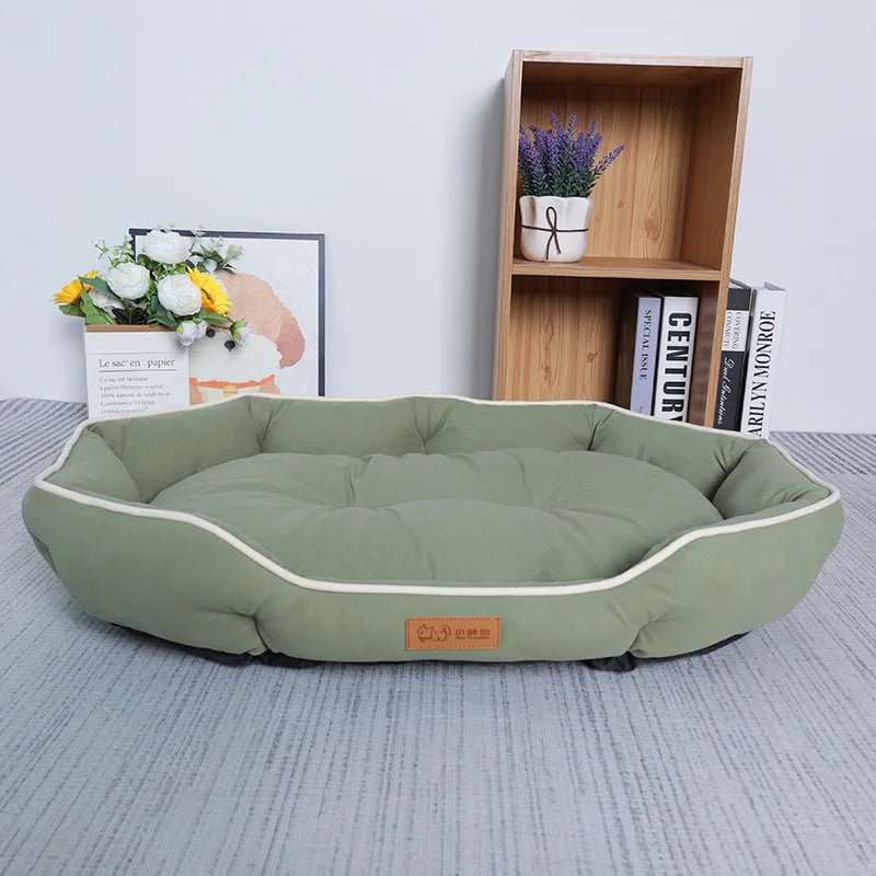 Pet Corduroy Sofa Bed Dogs Cats Cushion Mat Cozy Deluxe