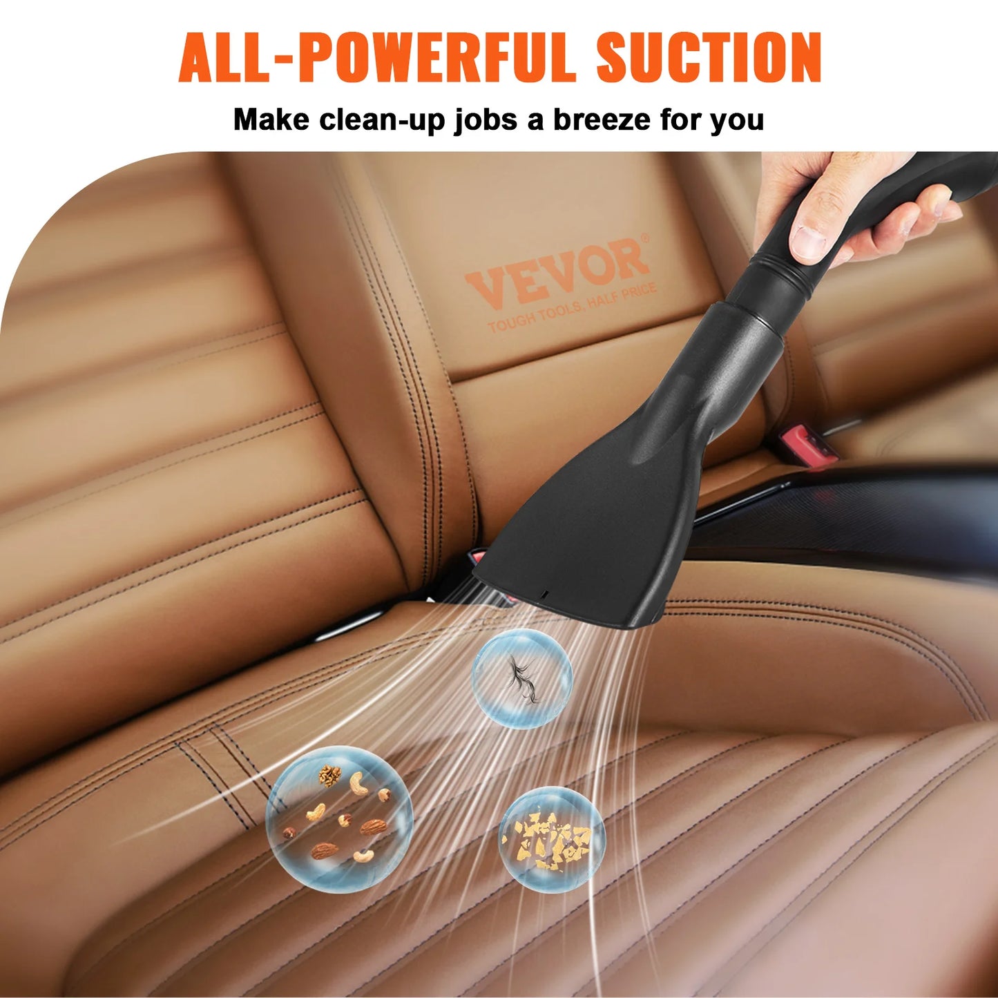 SucceBuy Wet Dry Vacuum 3 In 1 Portable Blowing Vacuum