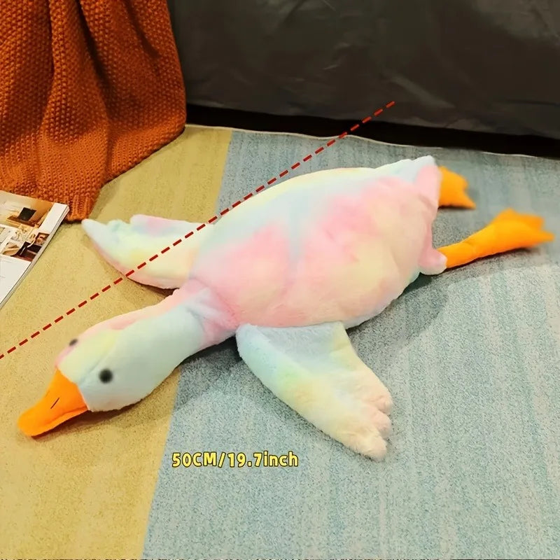 Soft Colorful Duck Plush Toy for Cats and Dogs Comfort