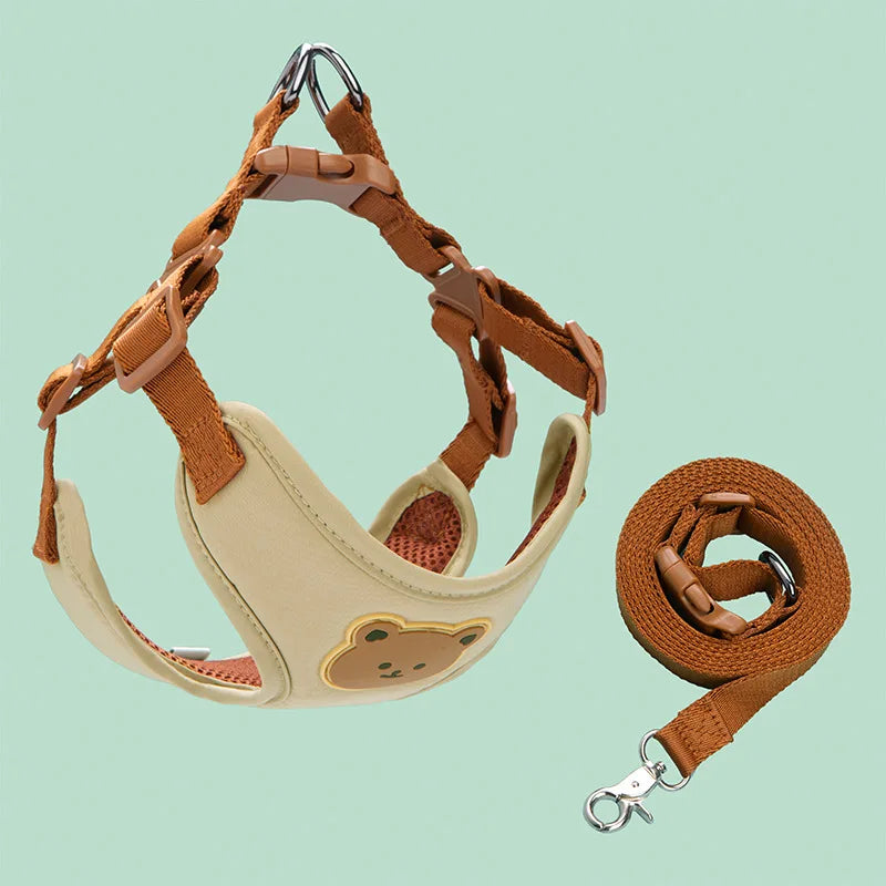 Breathable Dog Harness And Leash Set For Dogs And Cats