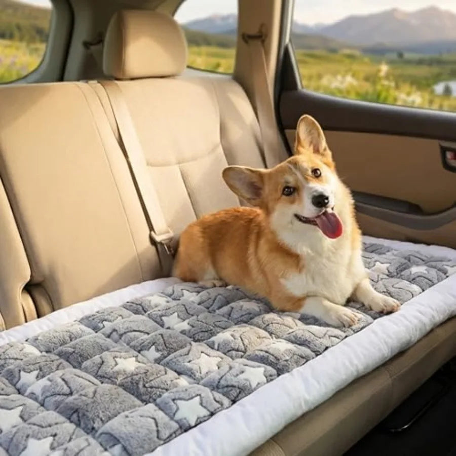 Backseat Pet Bed Mat for Car Non Slip Travel Dog Seat Cover