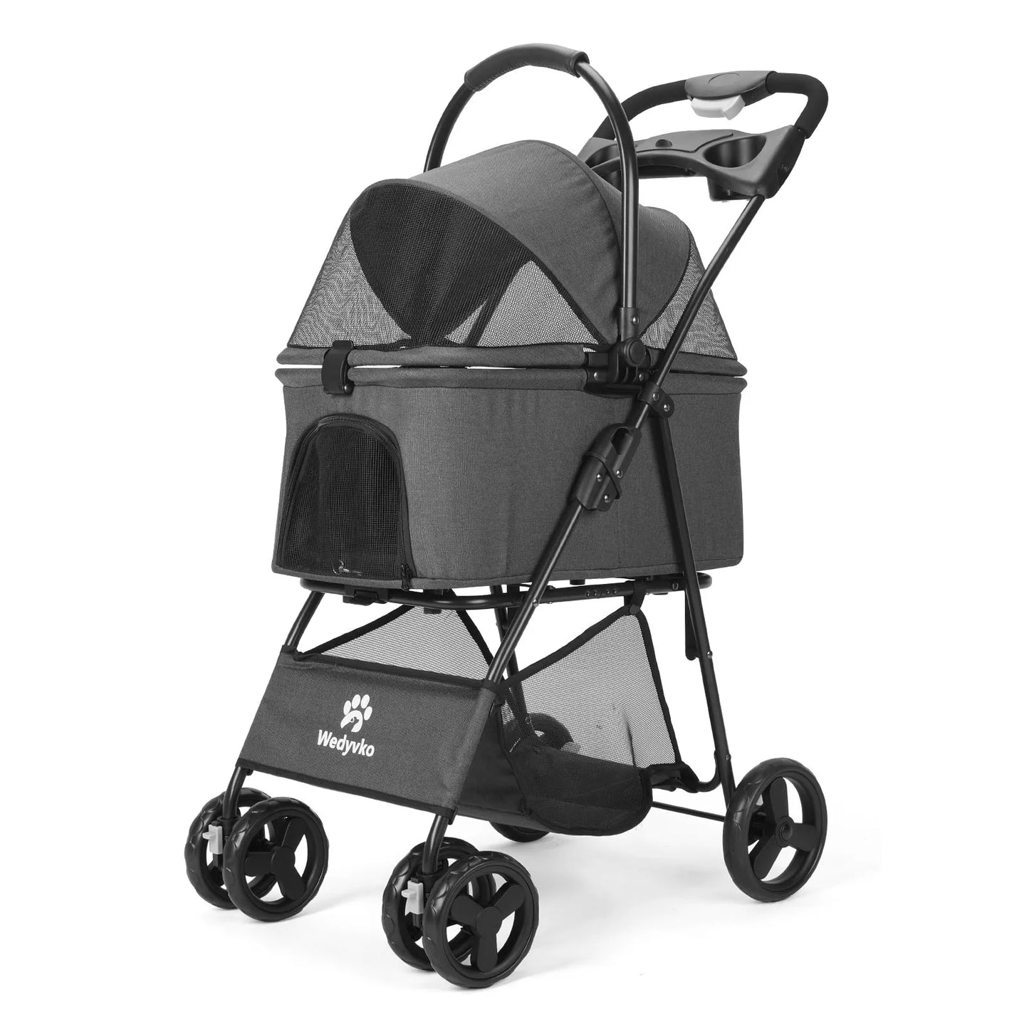 3 In 1 Pet Stroller Removable Carrier All Terrain Waterproof