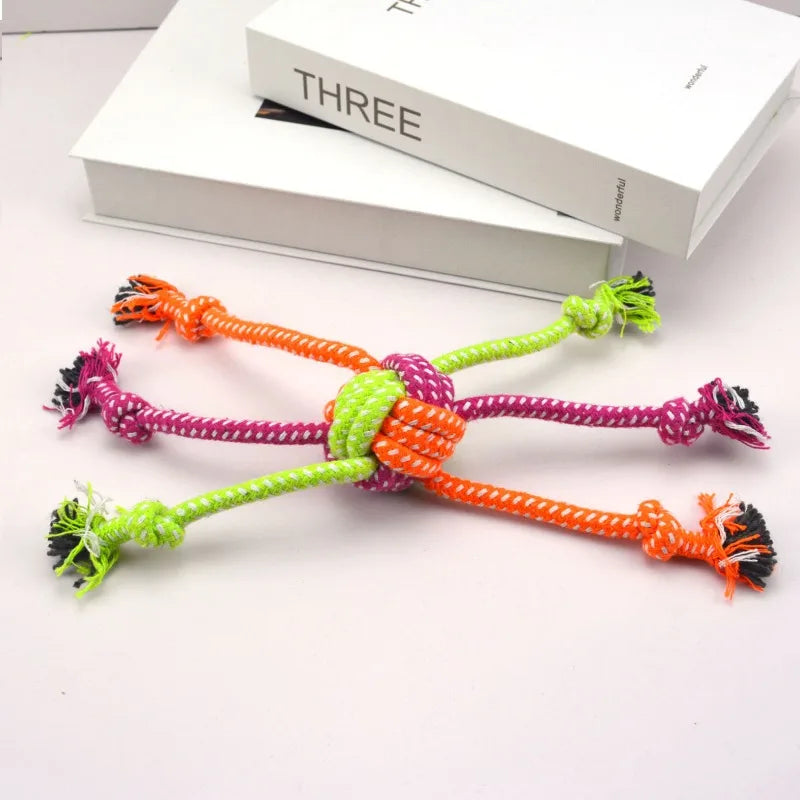 Durable Dog Rope Toy for Teeth Cleaning and Interactive Chewing
