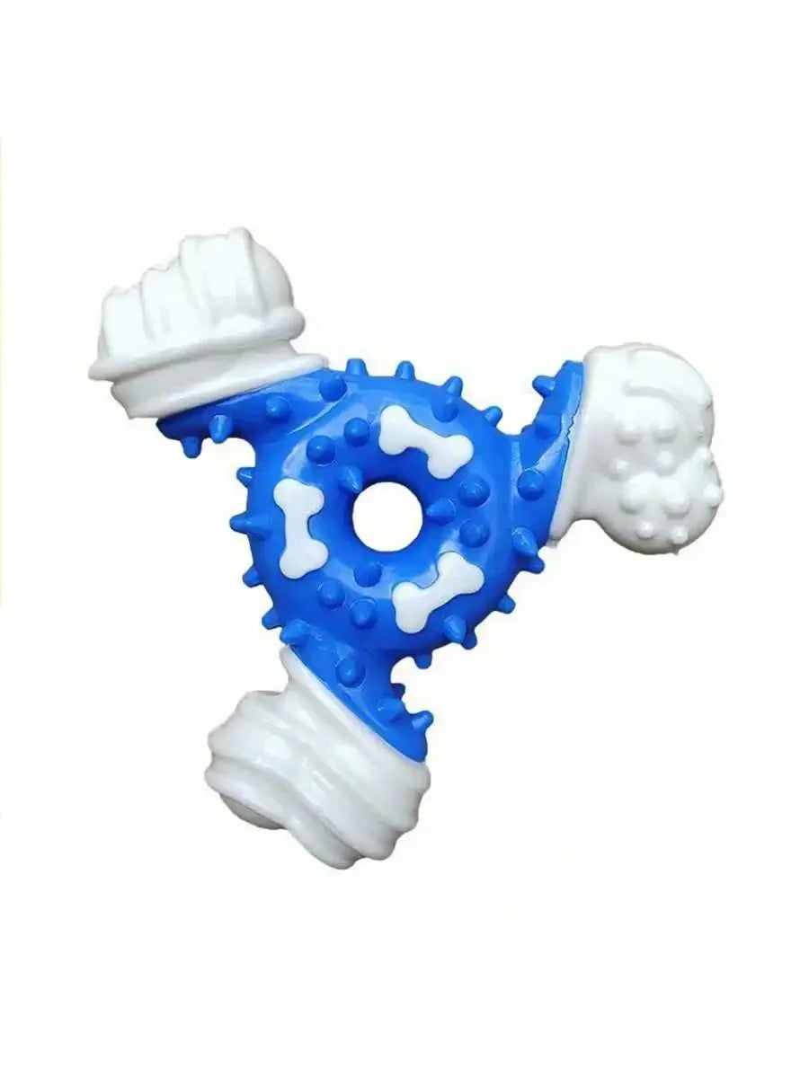 Durable Dog Chew Toy For Teeth Cleaning With Interactive Puzzle