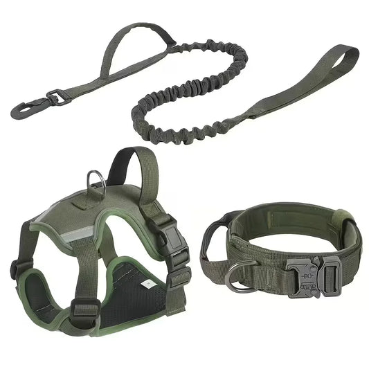 Heavy-Duty Dog Harness With Anti-Slip Padding And Front Connector