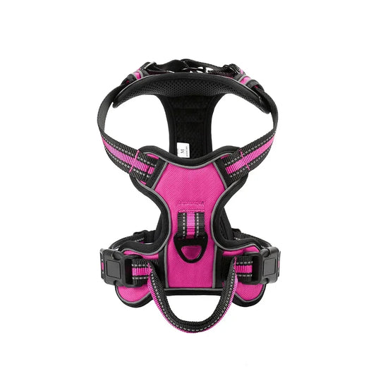 Reflective Adjustable Nylon Dog Harness Breathable Vest for Small to Large Dogs