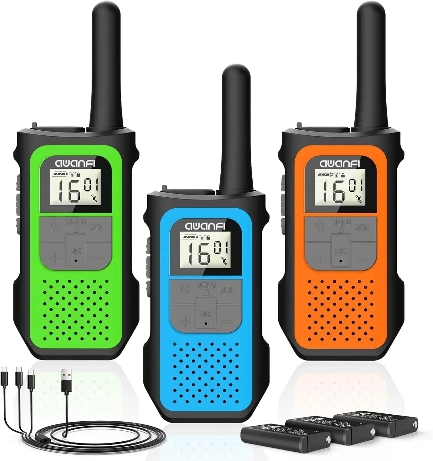 AWANFI Long-Range Walkie Talkies for Adults and Kids VOX