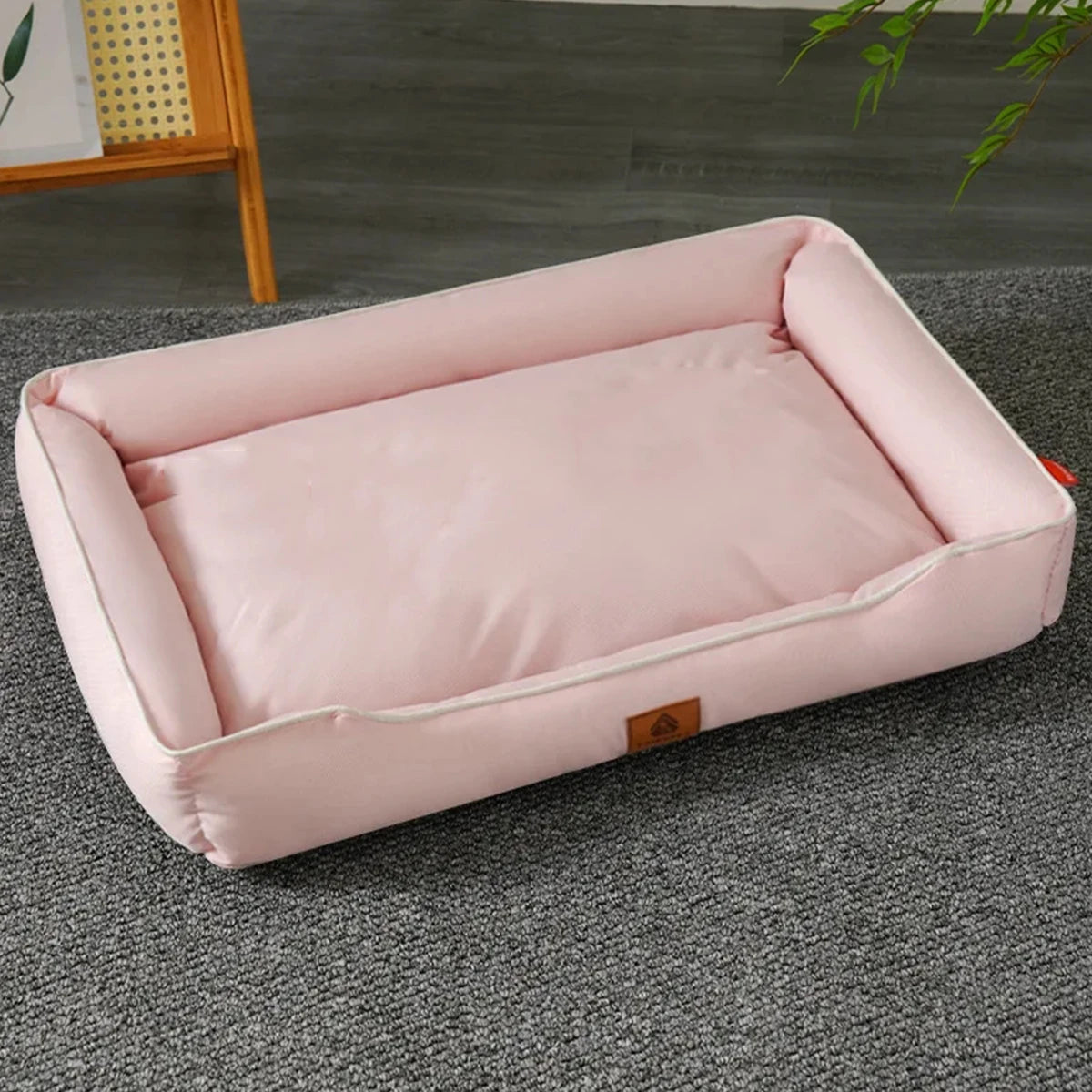Square Four Season Large Dog Bed Waterproof Sofa Style Bite Resistant
