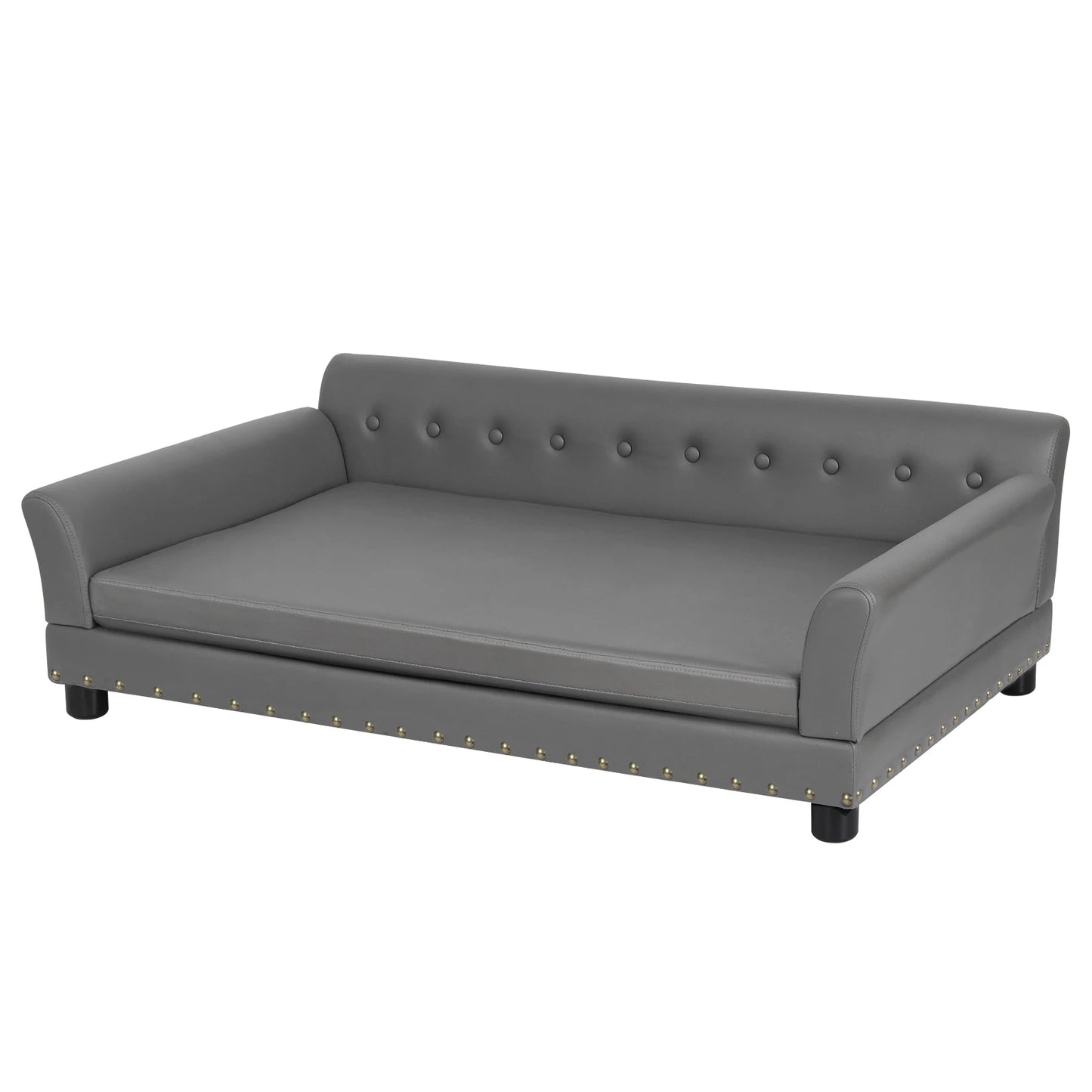 BINGOPAW Elevated Rectangle Dog Bed Durable Modern Sofa