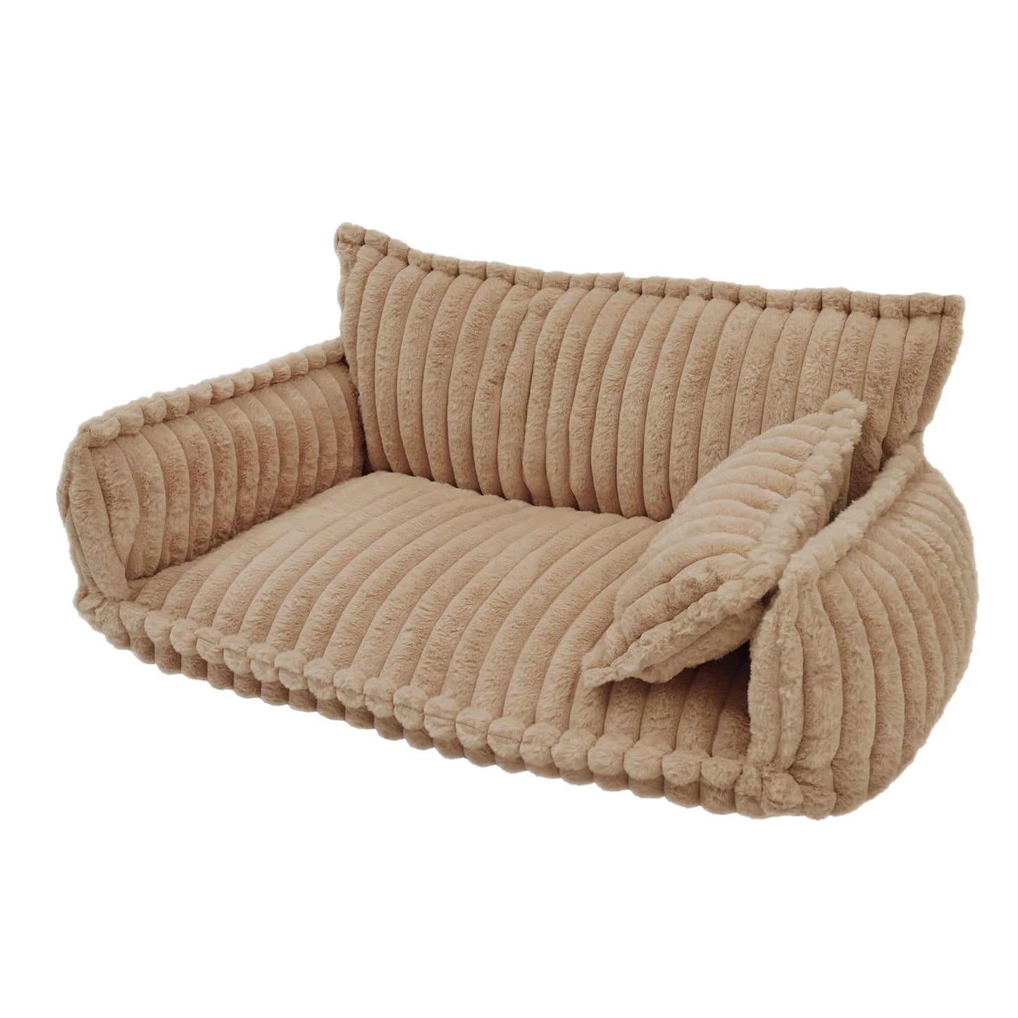 Pet Couch With Removable Washable Cover Plush Bed For Cats And Dogs