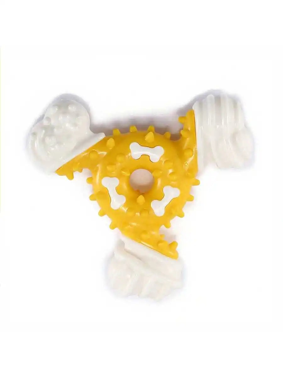 Durable Dog Chew Toy For Teeth Cleaning With Interactive Puzzle