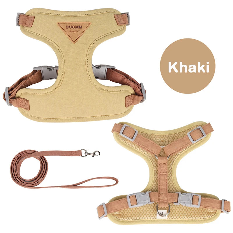 Breathable Puppy Harness And Leash Set For Dogs Cats