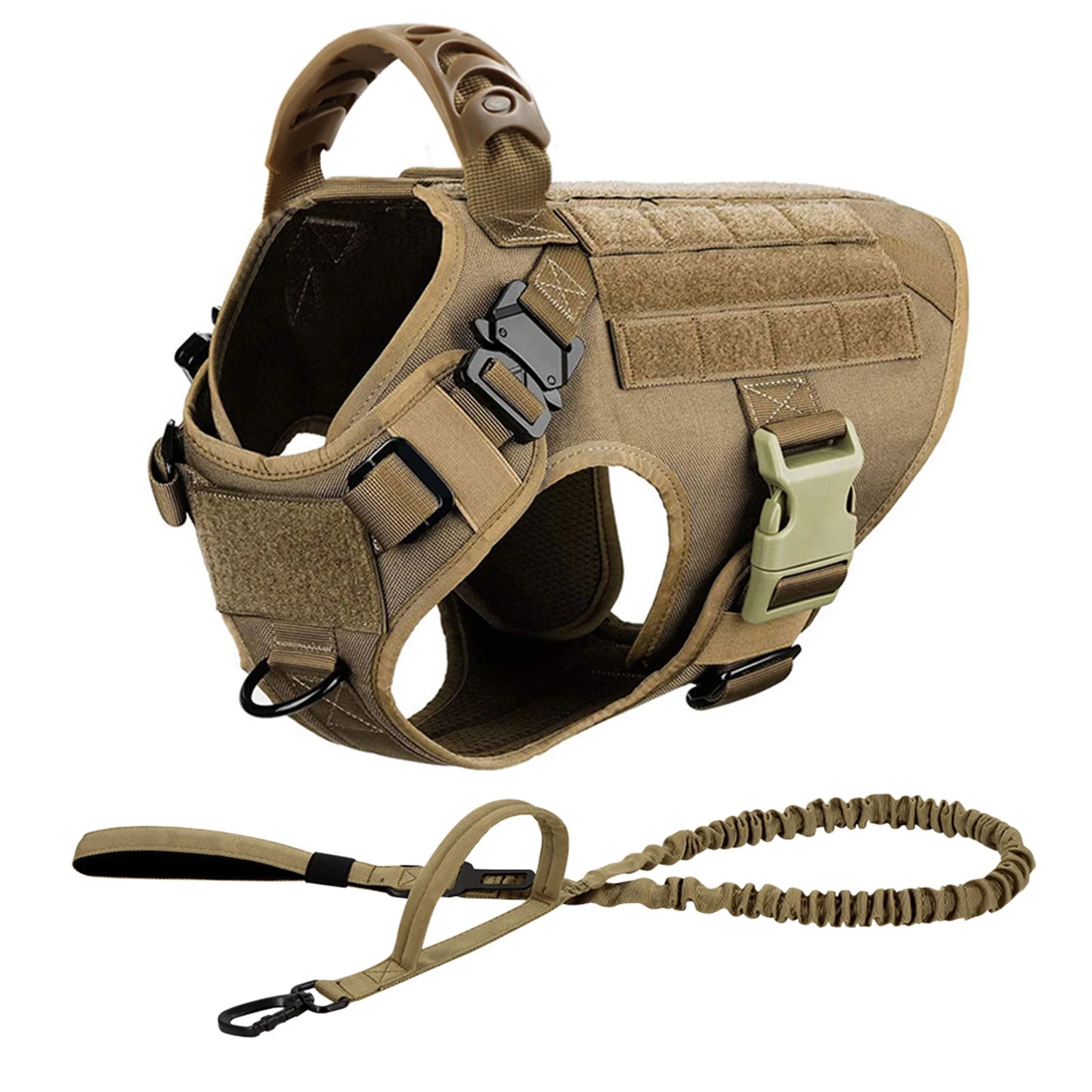 Military Tactical Dog Harness Leash Set For Malinois