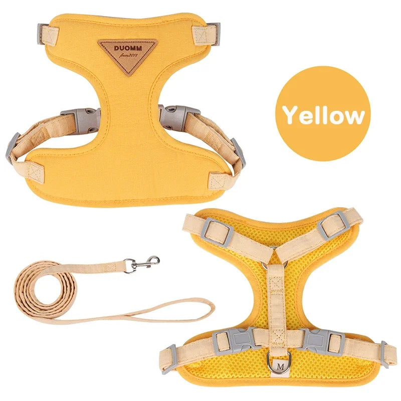 Breathable Puppy Harness And Leash Set For Dogs Cats